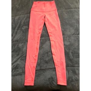 REVERSIBLE LULU peachy/orange and gray leggings